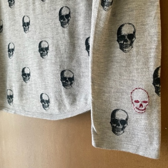 Skull Cashmere Aya V Neck Knit Sweater - Picture 10 of 11